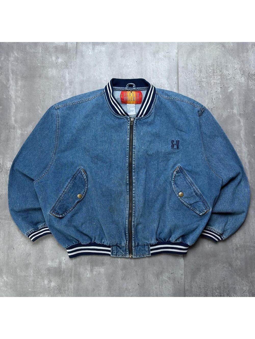 Vintage 80’s Sergio Valente Denim Bomber Jacket